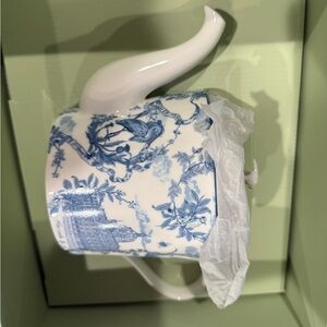 Harrods Blue and White Porcelain Teapot